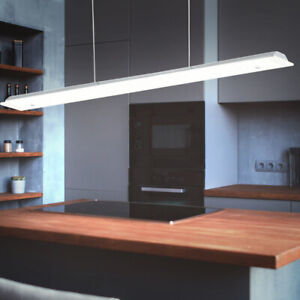 Esszimmerlampe Hängeleuchte Pendelleuchte Küche LED 2 Flammig Glas Chrom Metall
