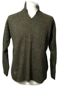 Le Collezioni Structure Woman's Wool Sweater Green Color Size Large - Picture 1 of 4