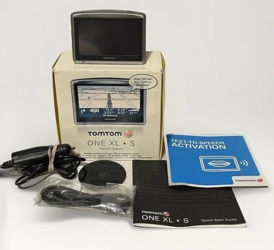TomTom ONE XL S - US/Canada Automotive GPS W/Text To Speech Bundle Tested Works - Image 1 of 3