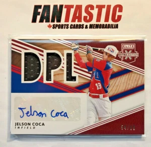 2020 Elite Extra Edition Relic Auto DPL RED /99 DMS-JC Jelson Coca DOMINICAN - Picture 1 of 2