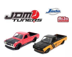 Sintonizadores Jada 1:24 JDM 1972 camioneta Datsun 620 rojo/naranja modelo de automóvil 34332 - Imagen 1 de 4