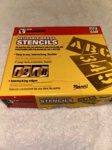 CH Hanson 2 in Messing Buchstaben 33 Stück ineinandergreifendes Schablonenset - Bild 1 von 6