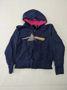 Girl Hooded Jacket Pink Floyd Sz M 7/9 Cotton Blend Blue 2005 - Picture 1 of 8