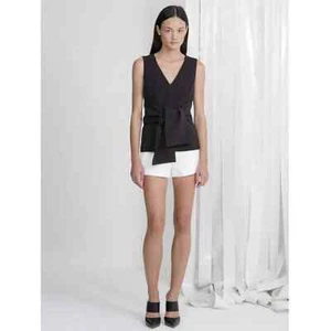 Keepsake The Label SIZE MEDIUM Black V-Neck Tie Waist Top - Picture 1 of 12
