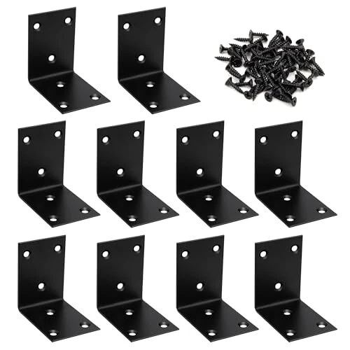 Staffe Angolari 90 Gradi Supporti Angolo Retto Staffe in Acciaio (z9u) - Immagine 1 di 1