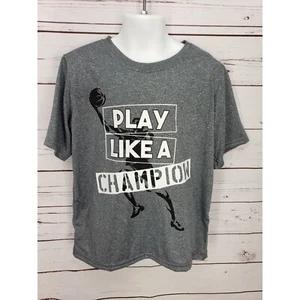 Zone Pro Gray short sleeve Xs 4/5 athletic PLAY LIKE A CHAMPION basketball shirt - Picture 1 of 6