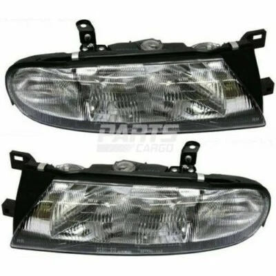 Juego de 2 faros halógenos para Nissan Altima 1993-1997 conjunto con marcador lateral Foto 1 de 4