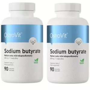 Natrium Butyrat 600mg (30% Buttersäure) 2 x 90 Vege Kapseln (Sodium Butyrate) - Bild 1 von 4