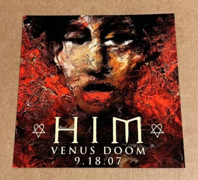 HIM - Venus Doom RARE promo sticker '07 - Image 1 of 2