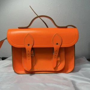 The Cambridge Satchel Company Shoulder Bag in Orange Leather - Picture 1 of 8