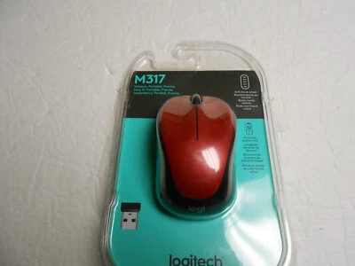 Logitech Wireless Mouse M317 Red  #910-002893 - Image 1 of 3