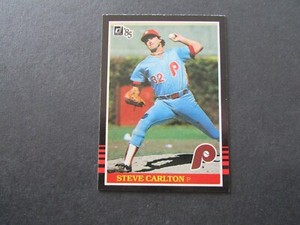 1985 Donruss Baseball Set Break Card #305 Steve Carlton