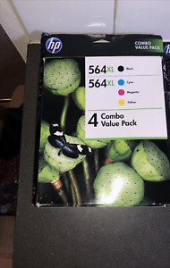 4 HP Genuine #564XL High Yield Ink Cartridges for deskjet hp photosmart +prem