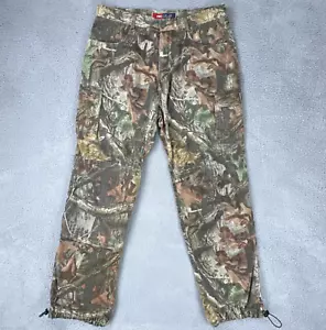 VTG Wrangler Pro Gear Pants Men 40x30 Realtree Camo Double Knee Cargo Hunting - Picture 1 of 22