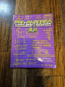 Teaching Textbooks Pre-Algebra Answer Key And Test Bank 2.0 Version - Picture 1 of 1