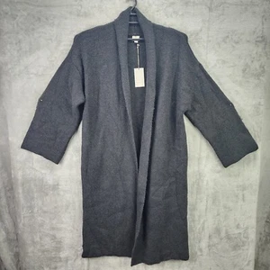 Womens Open Front Cardigan Long Sleeve Kimono Jacket Draped Sweater Top S Small - Picture 1 of 8