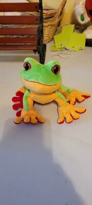 Ganz Lil'Kinz Tree Frog HM109 Plush Stuffed Webkinz Toy Animal - No code - Image 1 of 4