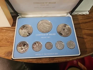 BELIZE 1981 Proof 8-coin Sterling Silver 3.22oz. Set 'Birds' Mintage - 615 - Picture 1 of 17