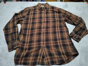 G.H. Bass & Co. Flanellhemd Herren M braun kariert Baumwolle Farmer Country Rodeo  - Bild 1 von 9