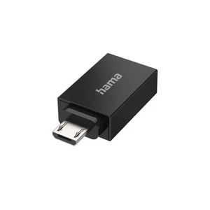 Hama USB-OTG-Adapter, Micro-USB-Stecker - USB-Buchse, USB 2.0, 480 Mbit/s - Bild 1 von 1