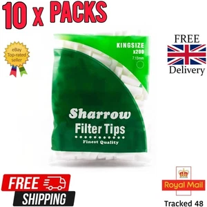 10x Sharrow Kingsize Filter Tips 7,13 mm / 10 Päckchen x 200 = 2000 Filter Tips - Bild 1 von 6