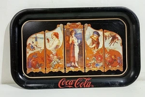 92489 Vassoio pubblicitario in latta COCA COLA - Four Season - 1990 - Picture 1 of 4