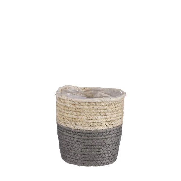 Mica Übertopf Korb Rachel Ø 14 x 14 cm grau  Pflanzkorb - Bild 1 von 1