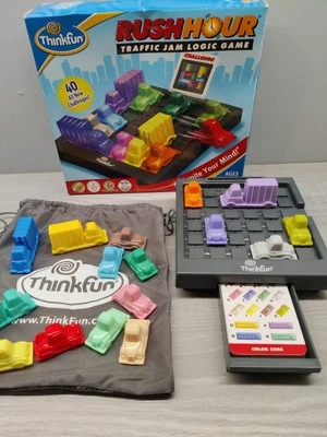 ThinkFun Rush Hour Traffic Jam Logic Puzzle P2378 - Image 1 of 4