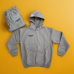 Comfrt Coordinate Viral Hoodie and Sweatpants Joggers Sweat Set Sand, Size Large - Picture 1 of 7