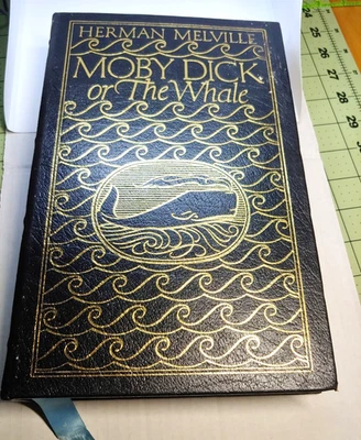 Herman Melville Moby Dick or The Whale  Easton Press 100 Leather Bound 1977 - Image 1 of 4
