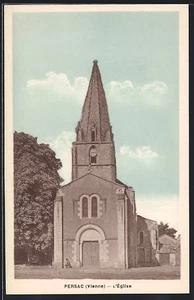 CPA Persac, L´église - Picture 1 of 2