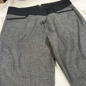 Express Women's Columnist Barely Boot Mid Rise Stretch Dress Pants Size 8R Gray - Picture 1 of 14
