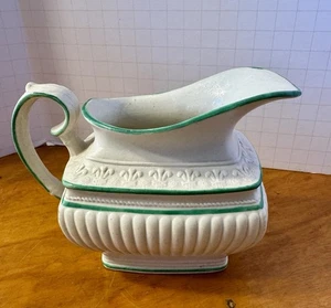 Antique Castleford Salt Glaze Pottery Creamer, Ribbed Design, England, c. 1800 - Picture 1 of 4
