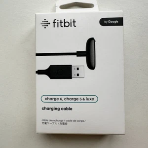 Câble de charge Fitbit Charge 6, Charge 5 et Fitbit Luxe noir original scellé NEUF - Photo 1 sur 3