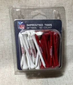 Arizona Cardinals NFL 50 Pack 2 3/4" Wooden Imprinted Golf Tees White/Red NEW - Picture 1 of 2