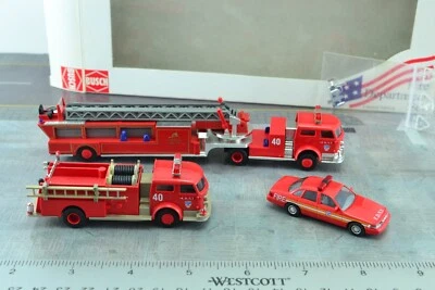 Busch 49931 New York Fire Department Engine Set Lafrance FORD HO 1:87 Scale - Image 1 of 4