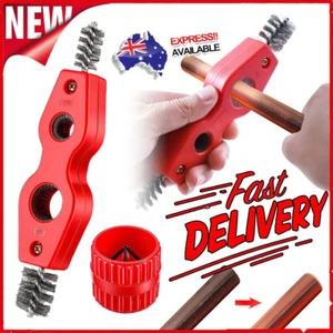 Copper Pipe Cleaning Kit w/ Reamer Brush Chamferer – DIY Plumbing Tool FZ - Picture 1 of 11