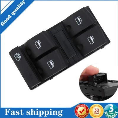 Interruptor principal de ventana eléctrica delantero para Audi A3/A3 Quattro 2004-2013 Q7 2007-2014 Foto 1 de 4
