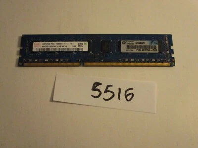 Hynix 4GB HMT351U6CFR8C-H9 PC3-10600 1333Mhz DDR3 DESKTOP MEMORY RAM (5516) - Image 1 of 2