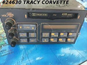 1990-1991 Chevrolet Corvette AM FM Stereo Cassette Radio Good Used Original