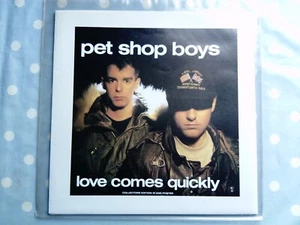 Pet Shop Boys Love Comes Quickly Vinyl 10" (Printed Sleeve/34"x34" Poster) - Picture 1 of 19