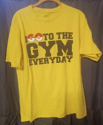 Funny Go To The Gym Gamer Anime Battle Gift Womens or Mens Crewneck T Shirt Tee - Image 1 of 4