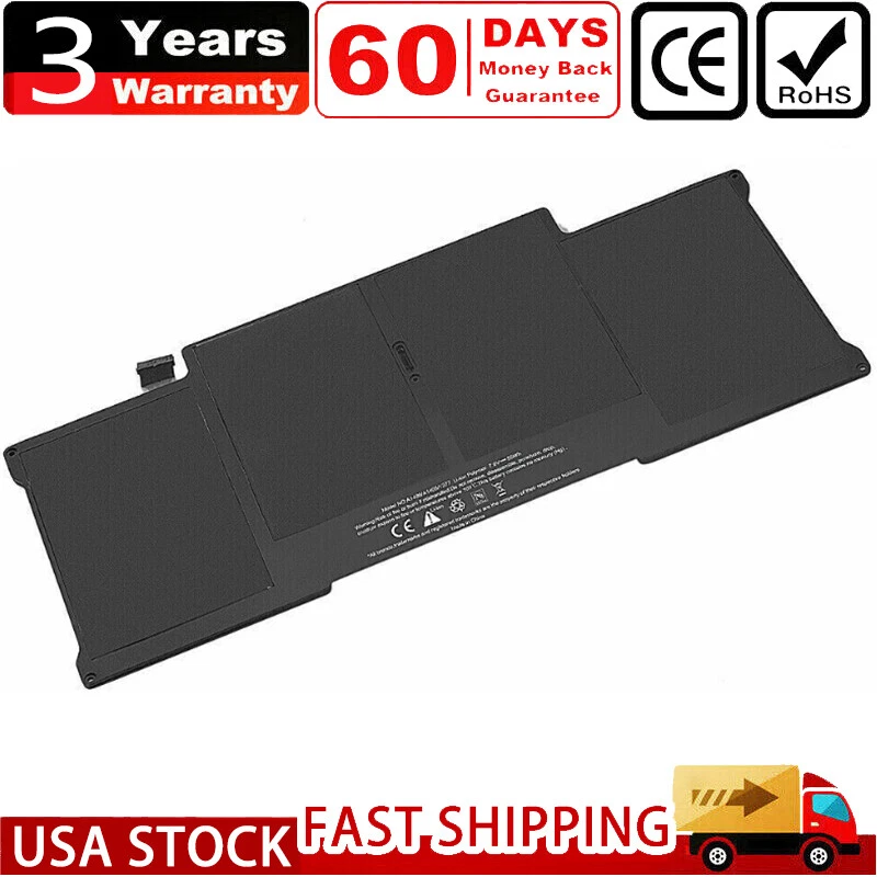 55Wh Battery For Macbook Air 13" A1405 A1496 A1377 A1466 2013 2014 2015 2017 New - Image 1 of 4