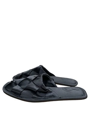 Sam Edelman Mujer Talla 8 M Azul Marino Mula Rhys Tejido Satinado Puntera Redonda Foto 1 de 4