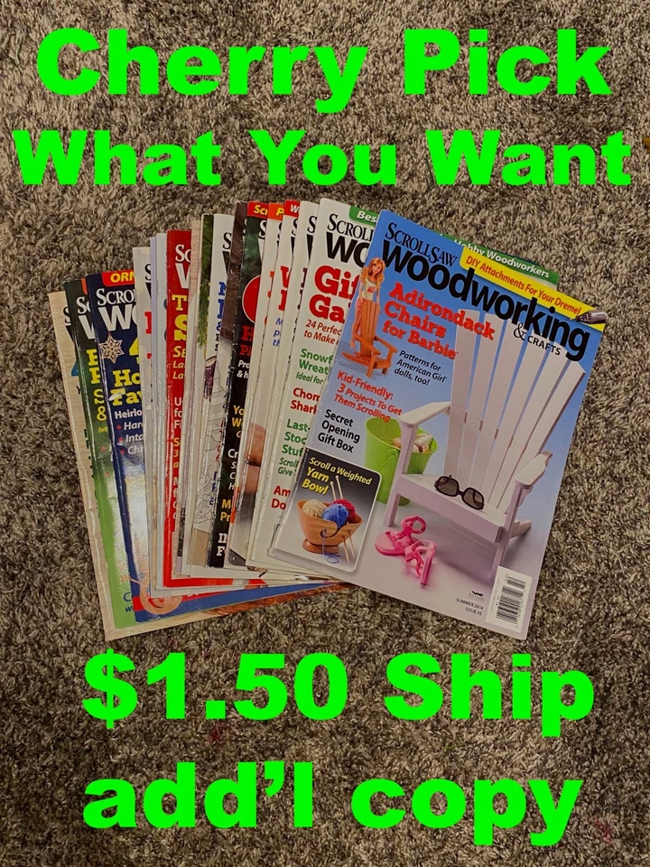 Scrollsaw Scroll Saw wood magazine 2014 2015 2016 2017 2018 - Image 1 of 1