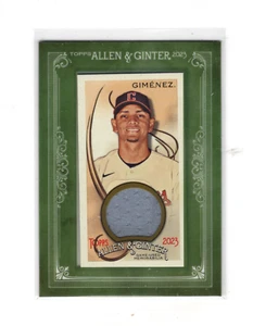 2023 Topps Allen and Ginter Mini Framed Relics Andres Gimenez #MFR-AG Jersey - Picture 1 of 2