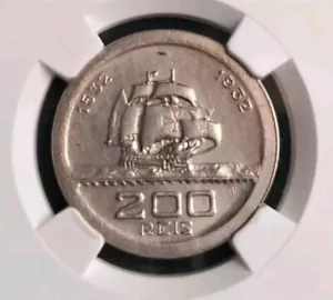 1932 BRAZIL 200 R Caravels Brazil - Certification NGC - Picture 1 of 4