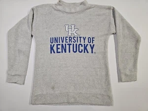 Vintage Sweater Small UK Kentucky Wildcats Gray Blue Knit Woolly Threads Mens Sm - Picture 1 of 7