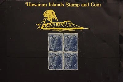 284 HAWAII REPUBLIC BLOCK OF 4 1894 UNUSED SCOTT#79   - Image 1 of 4