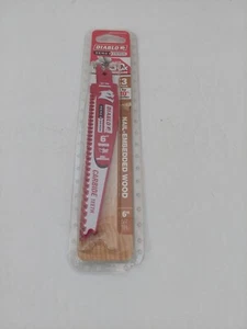 DIABLO 6 in. Carbide Recip Blade for Nail-Embedded Wood DS0606CWS3* (3PK) - Picture 1 of 3
